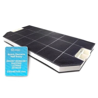 Abbildung von DL pro Aktivkohlefilter 487x230mm für Bosch Siemens Neff Balay 460367 00460367 DHZ3300 LZ33000 Z5146X0 Filter Dunstabzugshaube Abzugshaube