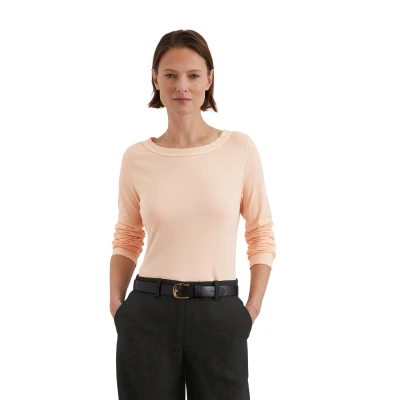 Abbildung von Marc O&#039;Polo Regular AUS Sweatshirt, Damen, Größe: Large, Chalky peach
