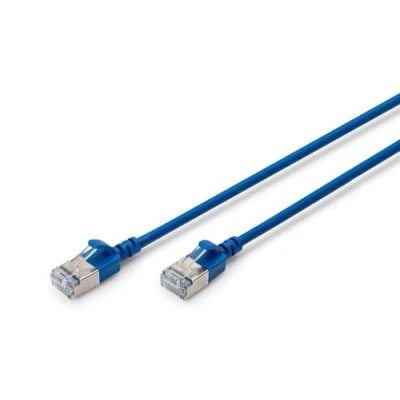 Abbildung von Assmann DIGITUS CAT 6A F FTP SlimPatchk.,CU,LSZH AWG 32/7, 3m,Blau