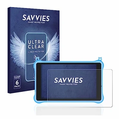 Abbildung von Savvies 6 Stück Schutzfolie für Blackview Tab 5 Kids Displayschutz Folie Ultra Transparent