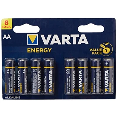 Abbildung von Varta BV 8 AA Non Rechargeable Batteries (Alkaline, Cylindrical, AA, Blue, Yellow)