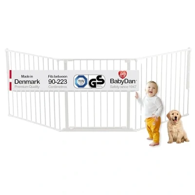 Abbildung von BabyDan Flex L Kinderschutzgitter Schraubgitter, Weiß