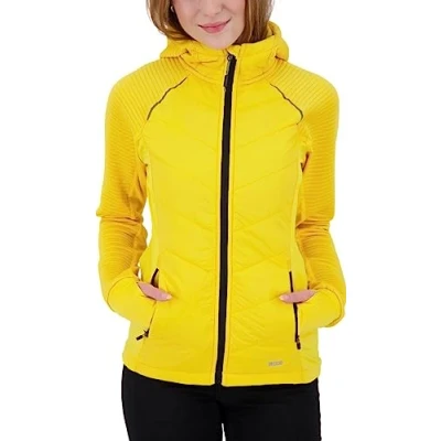 Abbildung von Deproc Active Damen Strickfleecejacke Fleecejacke mit leichter Kapuze Übergangsjacke Windbreaker ELMCOURT II