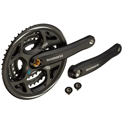 Abbildung von Kettenradgarnitur 7/8 Fach Shimano Altus FC CM311 48/38/28z Mit Kettenschirm Schwarz