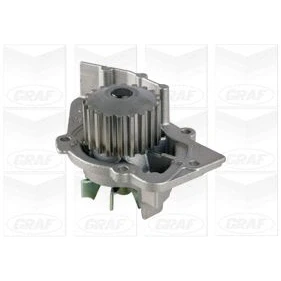 Abbildung von GRAF PA747 Wasserpumpe 20 mit Dichtung mechanisch Stahlblech 59,31 für Zahnriementrieb FIAT: Ducato II Pritsche/Fahrgestell, Bus